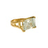 aquamarine tranquility cocktail ring with pretty bridge band <span class='visuallyhidden'>Call, text 323-404-2959 for shopping help.</span>